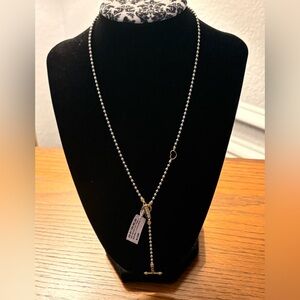 LAGOS Two-Tone Beaded Toggle Necklace